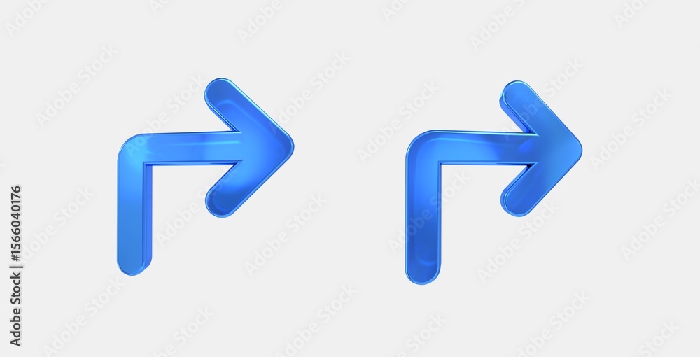 arrow top right 3D icon on isolate white background arrow top right 3D icon on isolate white background