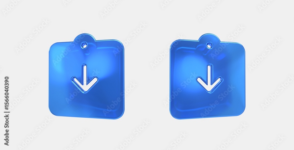 assignment returned 3D icon on isolate white background assignment returned 3D icon on isolate white background