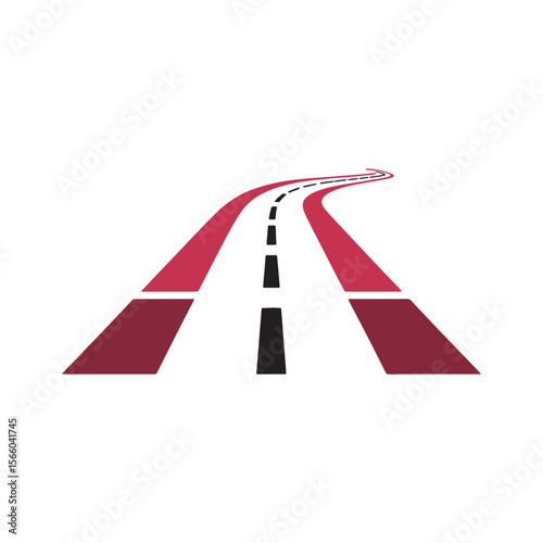 Unique road logo Modern and minimalist vector and abstract logo