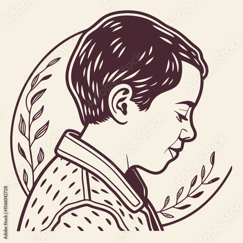 custom shaped potrait  photo cut into organio