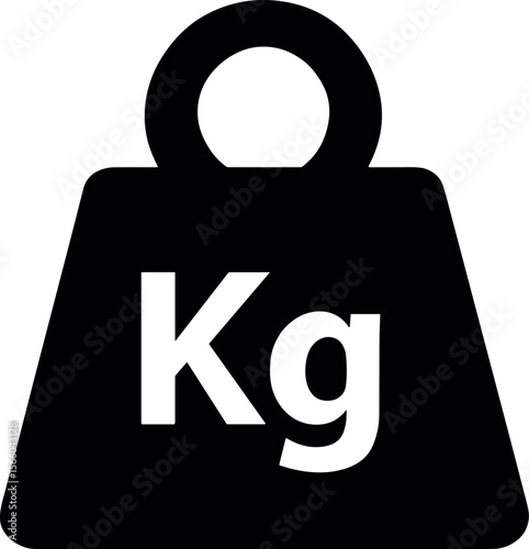 Kilogram Weight vector black silhouette design