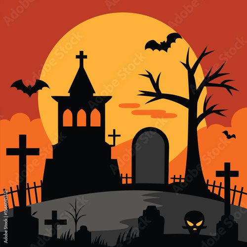 Haunted House and Scary Halloween Shapes