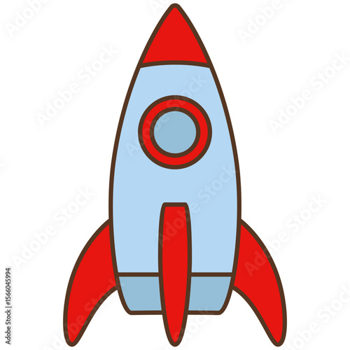space rocket vector illustration