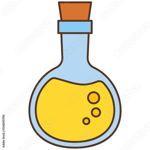 laboratory flask icon illustration