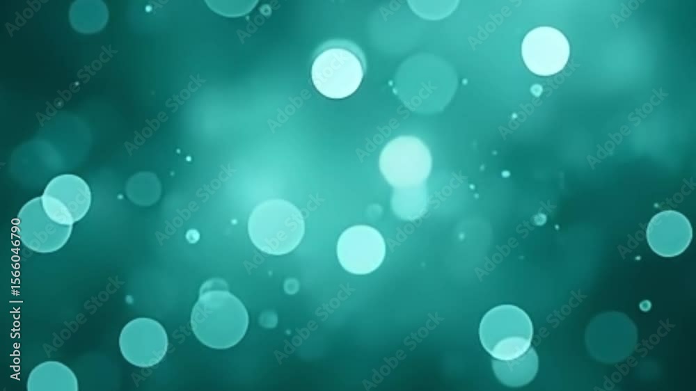 dreamy midnight background, smoky teal bokeh, soft glowing lights, abstract bokeh video, cinematic teal blur, shallow depth of field, soft motion lights, teal color ambient, moody teal atmosphere, 