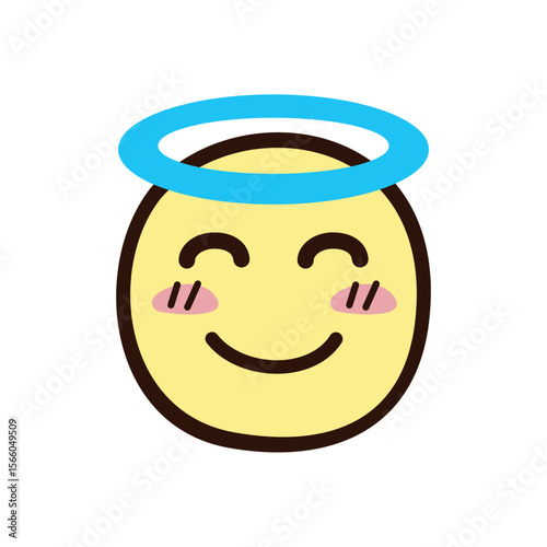 Smiling mask and cheerful lemon jar icons