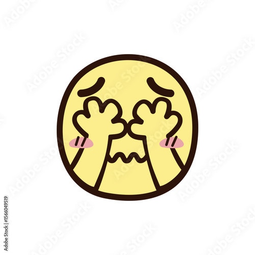 Mother and baby vector icon design set with love symbol art