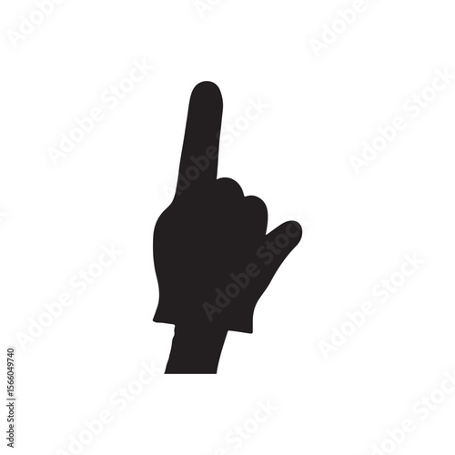 Foam finger with hand Number 1. Hand up with glove