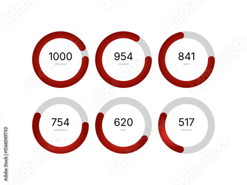 Vector set of loading icons featuring buffer loaders, upload and download symbols ideal for web design, apps, UI and UX elements in digital development projects.