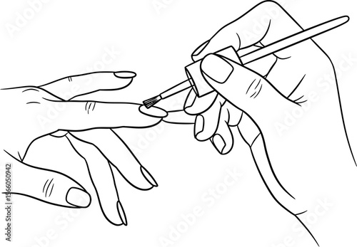 Nail art design tutorial how to paint nails step by step manicure guide for beginners easy nail polish ideas editable vector