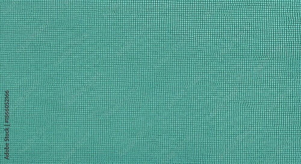Fototapeta premium Textured teal background showing a subtle woven or fabric-like pattern