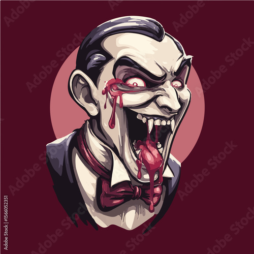 vector vampire face