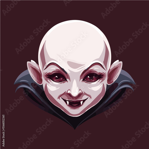 vector vampire face
