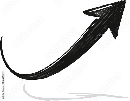 hand-drawn arrow marker isolated vector PNG transparent,cursor, curve, direction, outline, sign, arrow, bending, bold, brush, chalk, check, children, colours, comic, cut out, doodle, down, draw, 