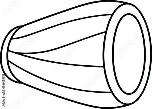 tabla  line art silhouette white-background