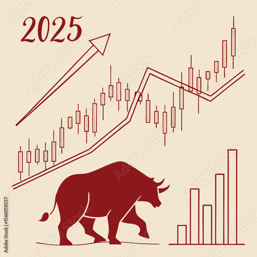 vector illustration of business graphs