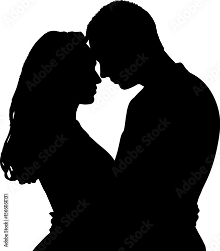 silhouette of a couple