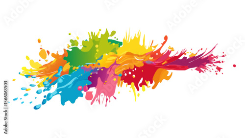 Colorful paint splash vector design for creative projects and artistic backgrounds and vibrant design elements