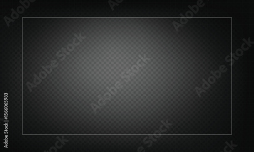 Glossy, reflective 16:9 vector background for glass, plastic, or acrylic window designs. The texture replicates a mirror's surface with shine, light reflections, and a clear, undistorted view. 