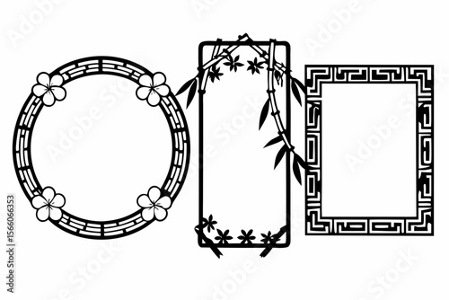 japanese traditional decorative frame
