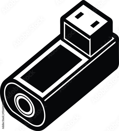 photo camera and flash