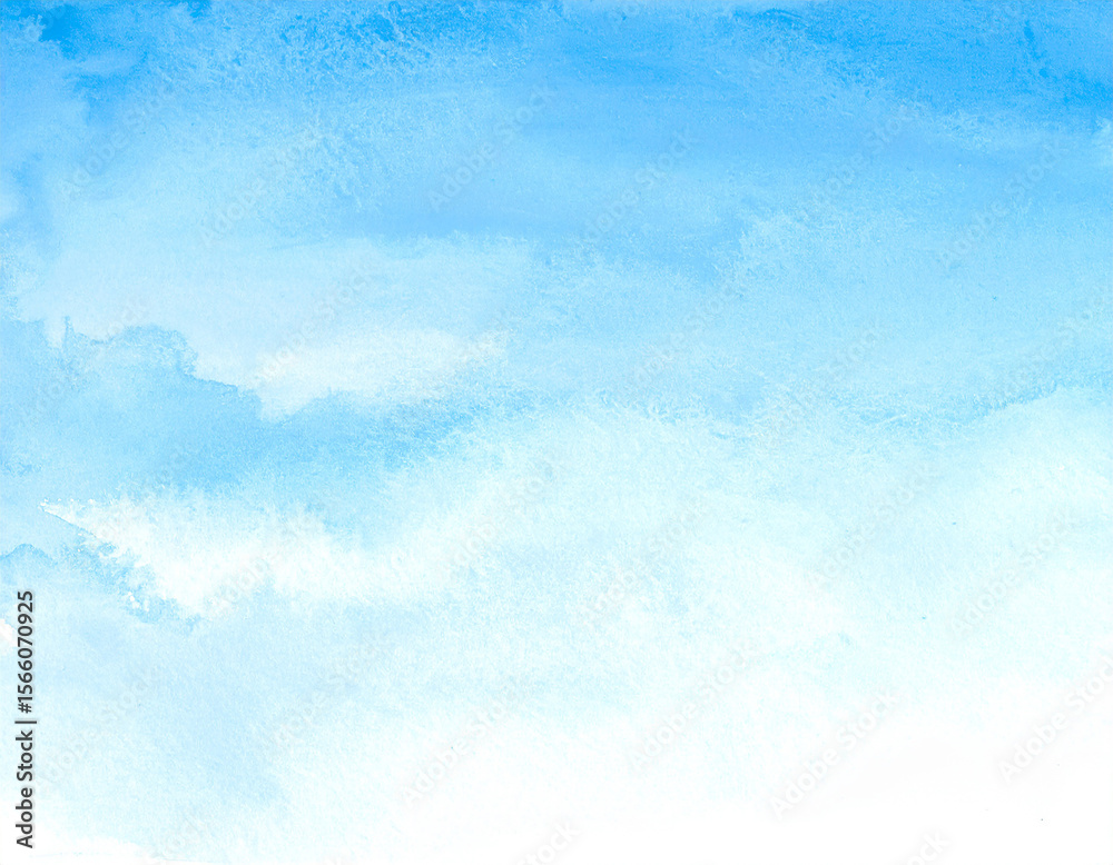 Fototapeta premium 青 生成AI 水彩 背景