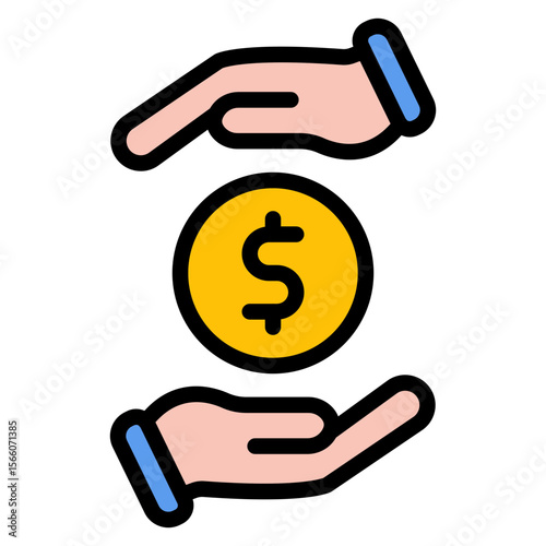 Down Payment icon vector image. Can be used for Automotive Dealership.