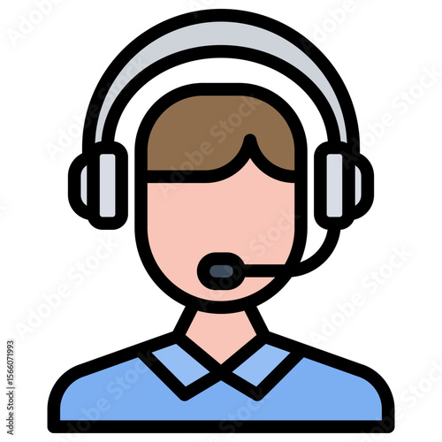 Customer icon vector image. Can be used for Public Relations Agency.