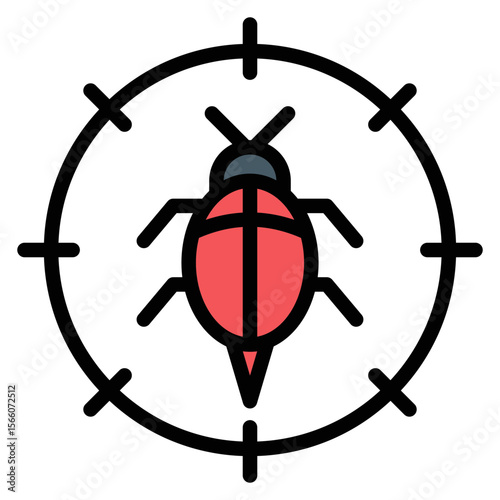 Bug Tracking icon vector image. Can be used for Game Development.