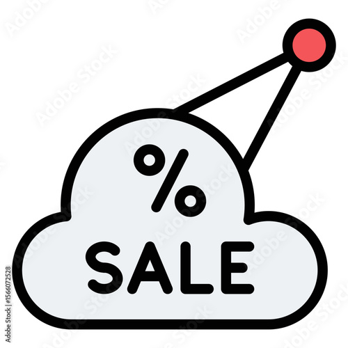 Christmas Sale icon vector image. Can be used for Game Development.
