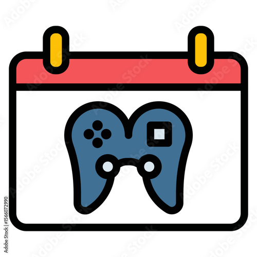 Game Release icon vector image. Can be used for Game Development.