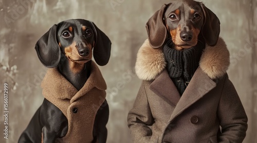 portrait of a dachshund