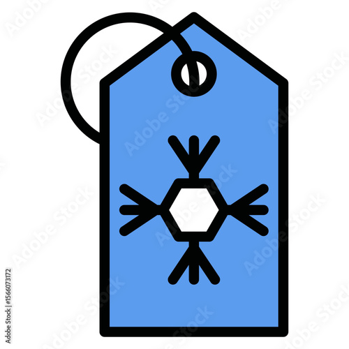 Winter Discount icon vector image. Can be used for Game Development.