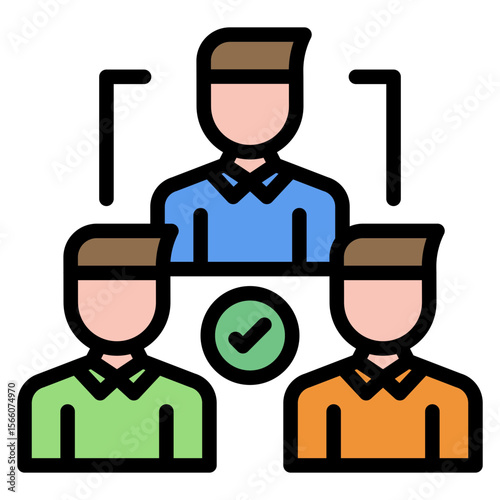 Delegate icon vector image. Can be used for Politics.