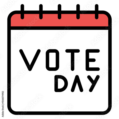 Election Day icon vector image. Can be used for Politics.