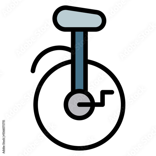 Monocycle icon vector image. Can be used for Personal Transportation.