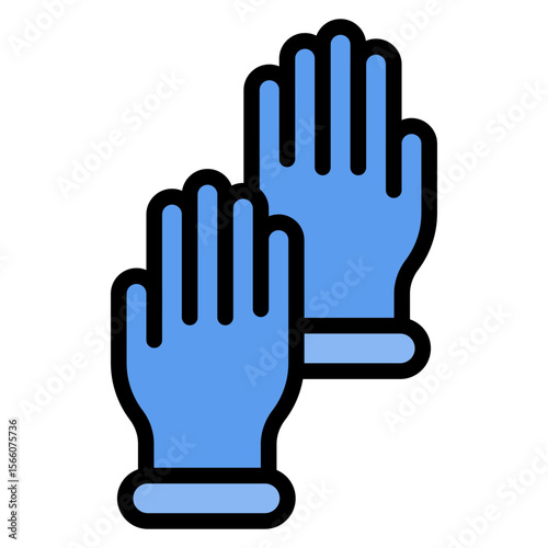 Protective Gloves icon vector image. Can be used for Personal Transportation.