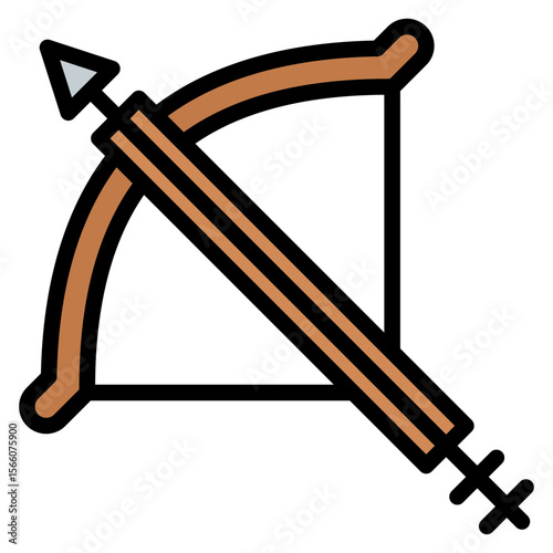 Crossbow icon vector image. Can be used for Battle Royale.