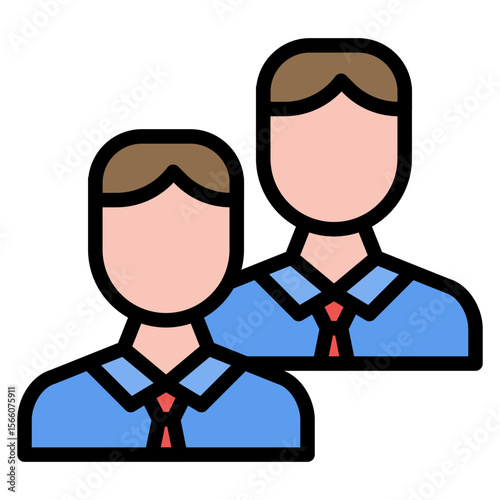 Duo icon vector image. Can be used for Battle Royale.