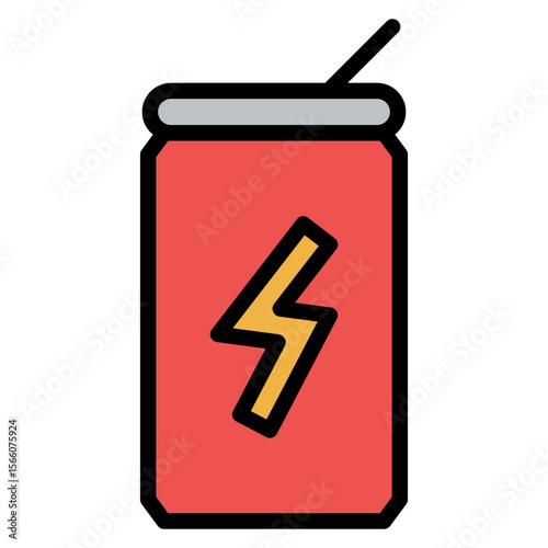 Energy Drink icon vector image. Can be used for Battle Royale.