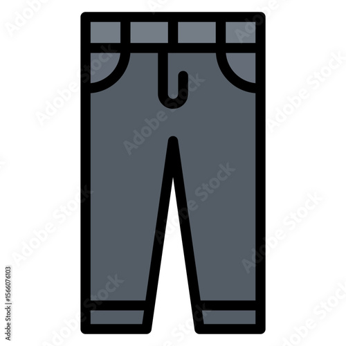 Pants icon vector image. Can be used for Battle Royale.