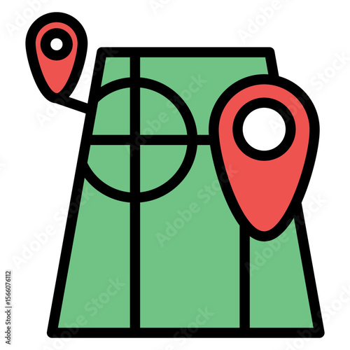 Red Zone icon vector image. Can be used for Battle Royale.