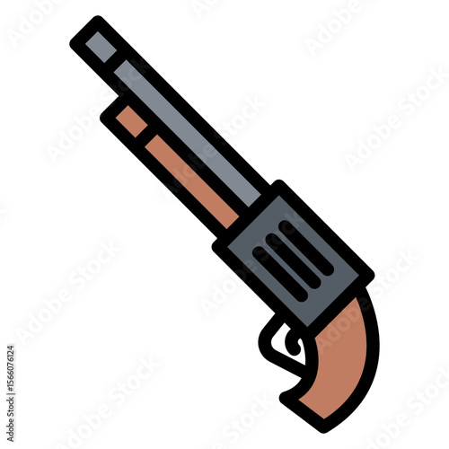 Shotgun icon vector image. Can be used for Battle Royale.