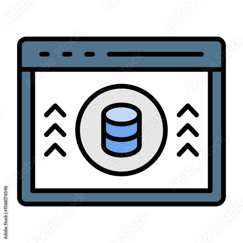 Data Enhancement icon vector image. Can be used for Marketing Technology.