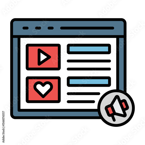 Free Download Social Media Marketing icon vector image. Can be used for Marketing Technology. - GFXLoad