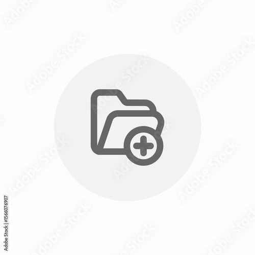 add folder icon sign vector