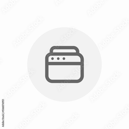 browser window icon sign vector