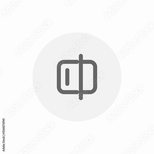 align center icon sign vector