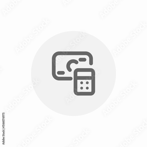 cash register icon sign vector