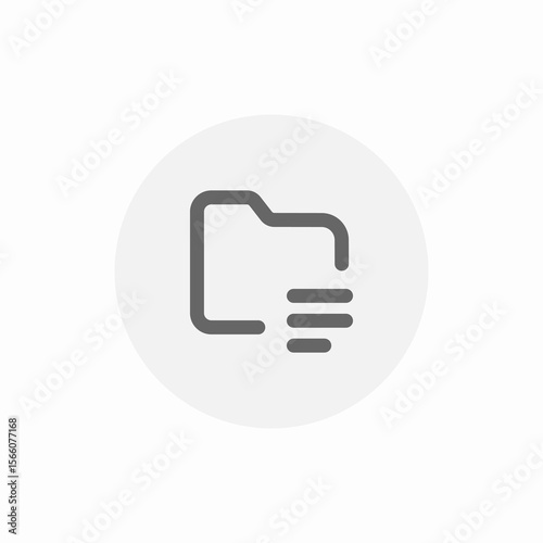 folder list icon sign vector